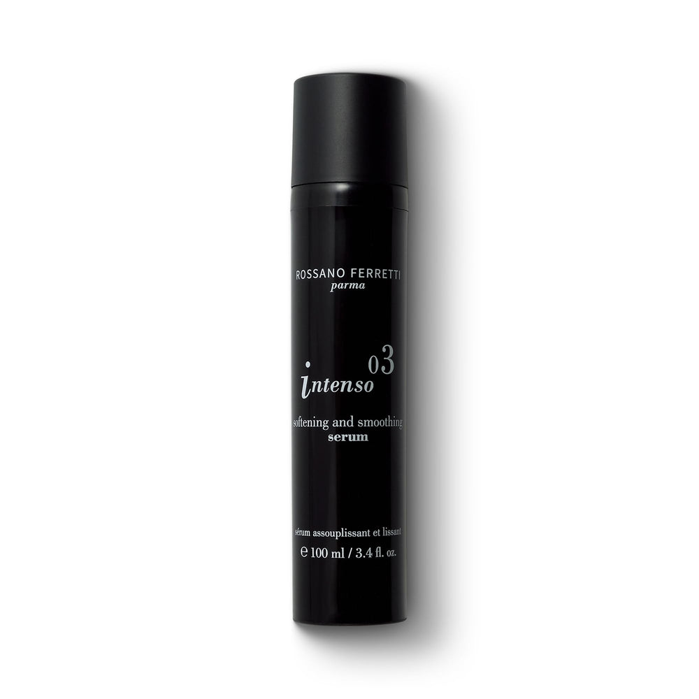 Rossano Ferretti Intenso Serum bottle with pump ready for smoothing and hydration.