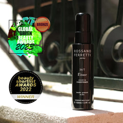 Hair after Vivace use showing smooth, glossy finish.
