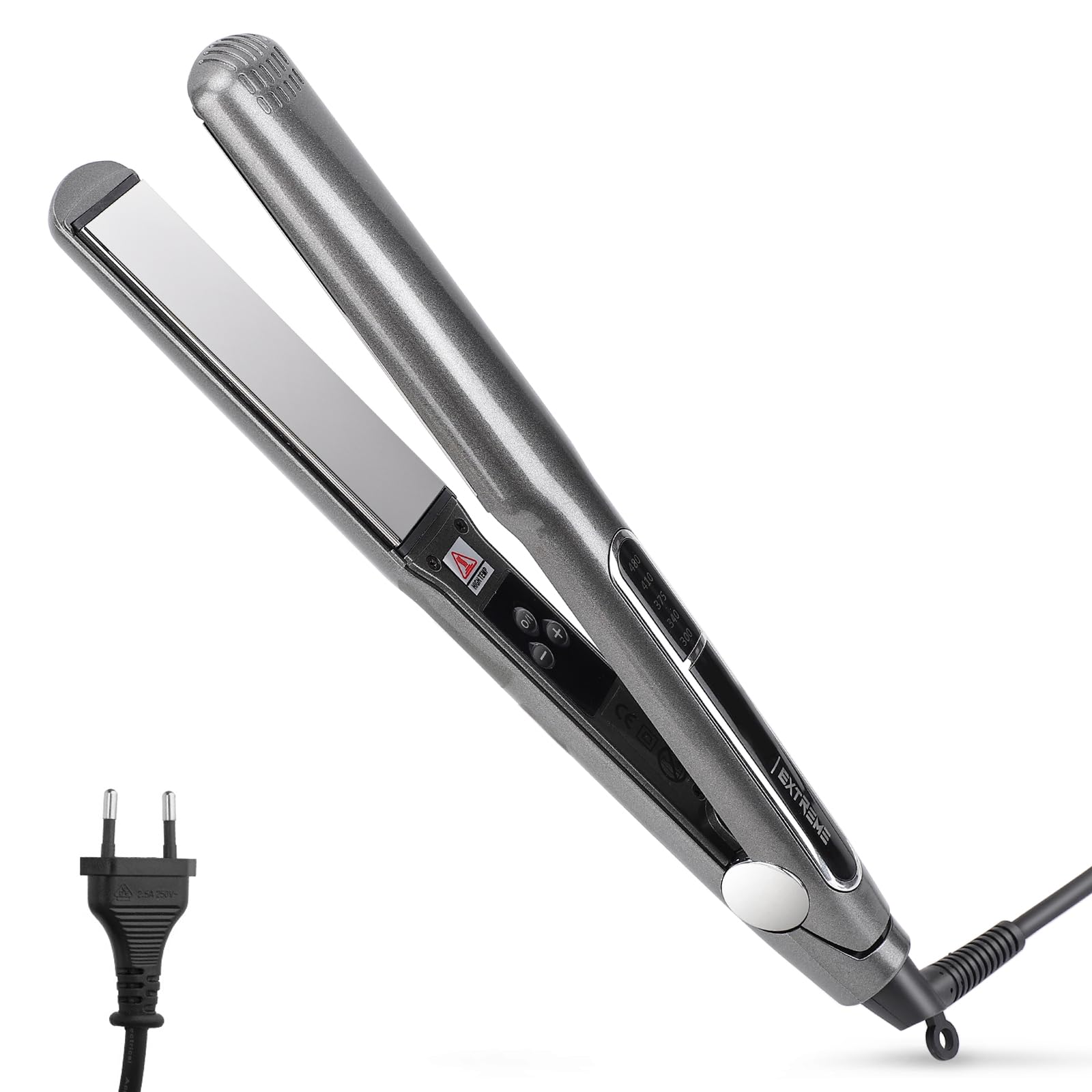 Rosvola two-in-one hair straightener EU plug for on-the-go styling