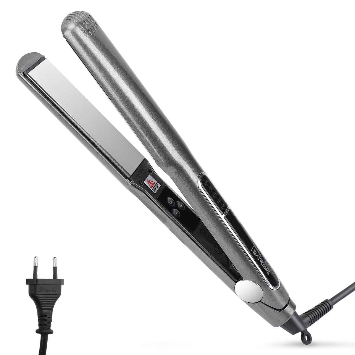Rosvola two-in-one hair straightener EU plug for on-the-go styling