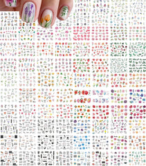 Rosymormor 84 sheets nail stickers with butterfly and flower design for stylish nails.