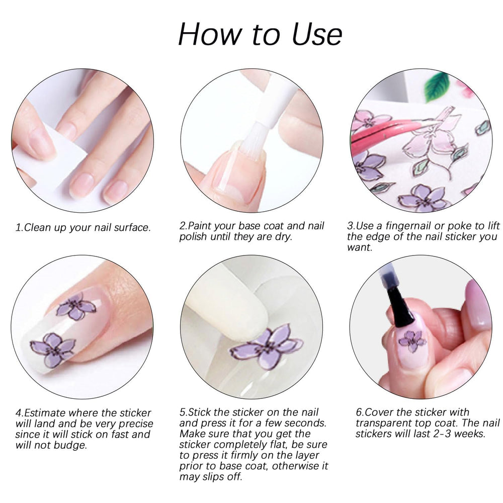 Rosymormor environmentally friendly decals safe for nails.