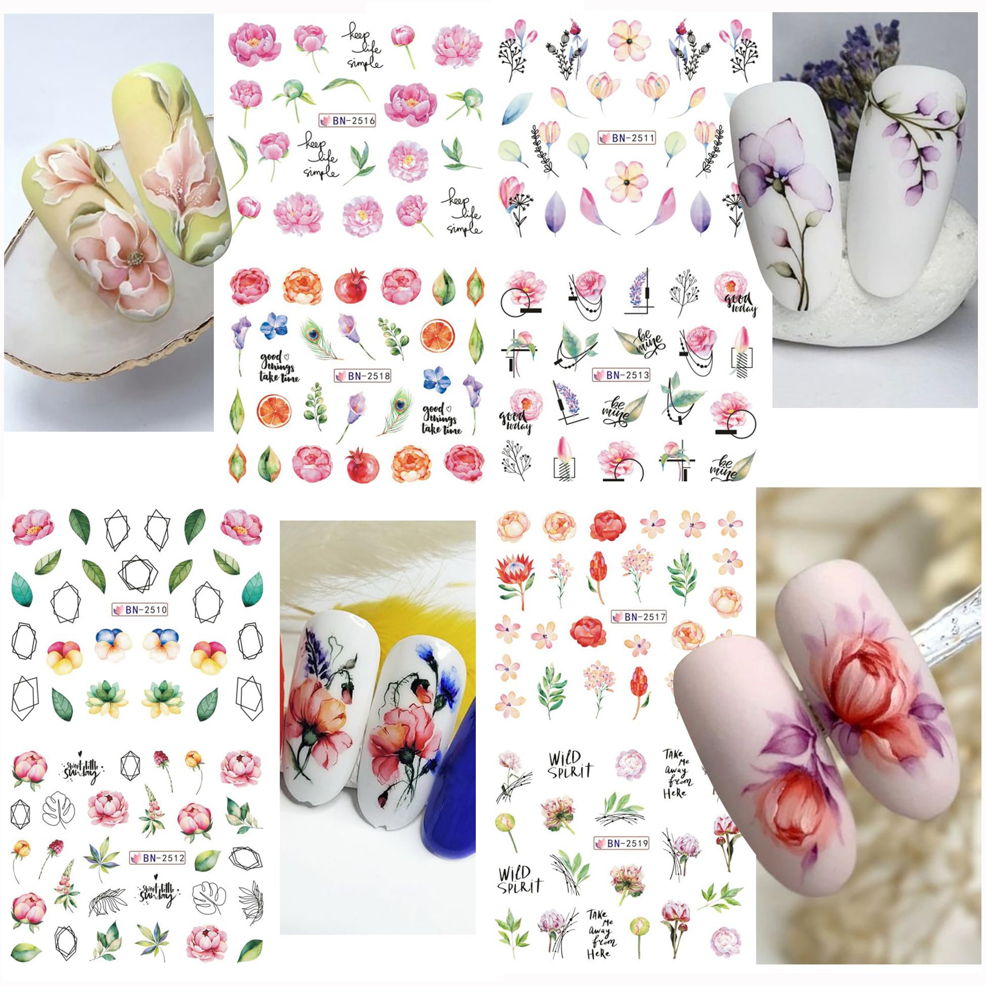 Rosymormor water-transfer decals allow quick at-home nail art.