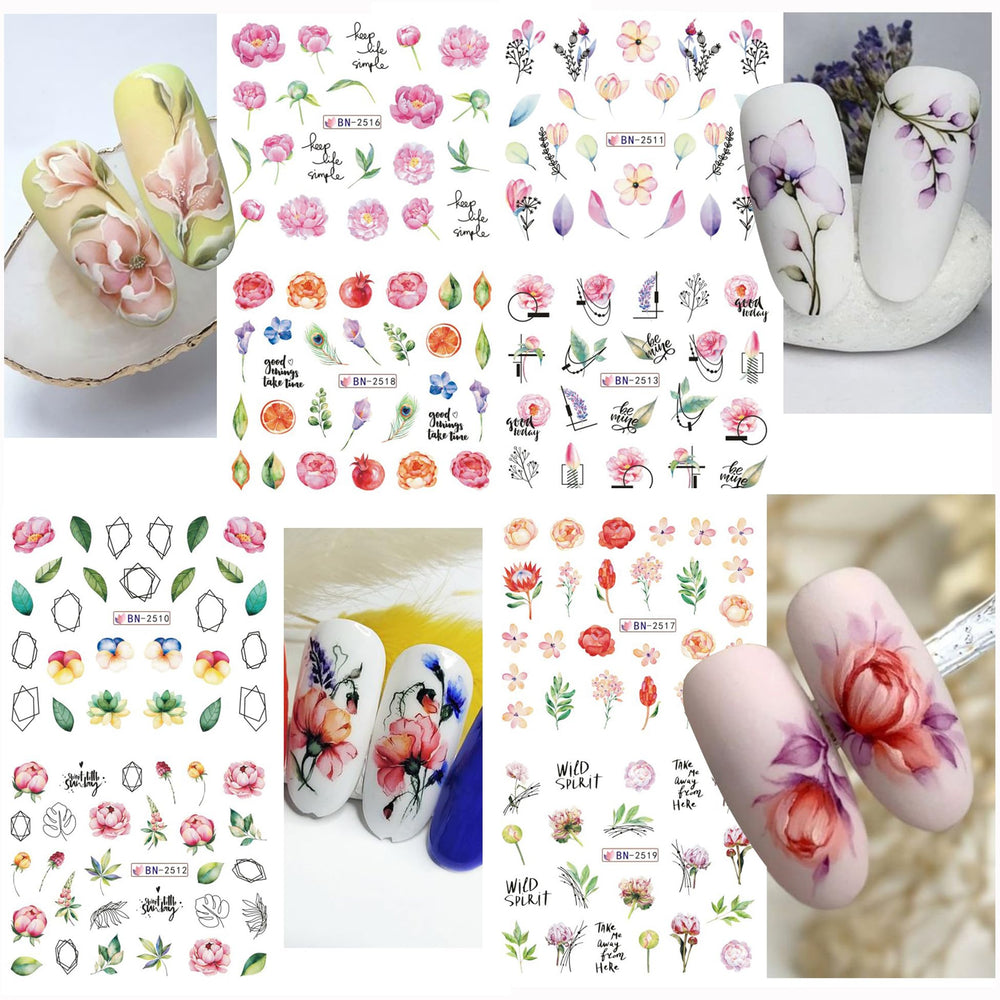 Rosymormor water-transfer decals allow quick at-home nail art.