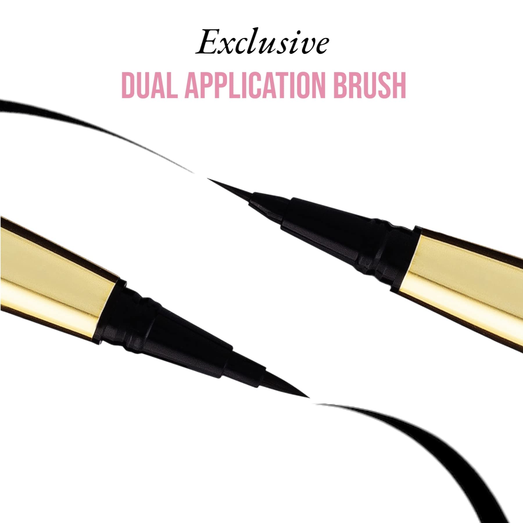 Rouge and Rogue Cat-eye look with liquid eyeliner for bold definition
