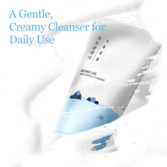 Round Lab 1025 Dokdo Cleanser rich bubbles provide deep cleansing.