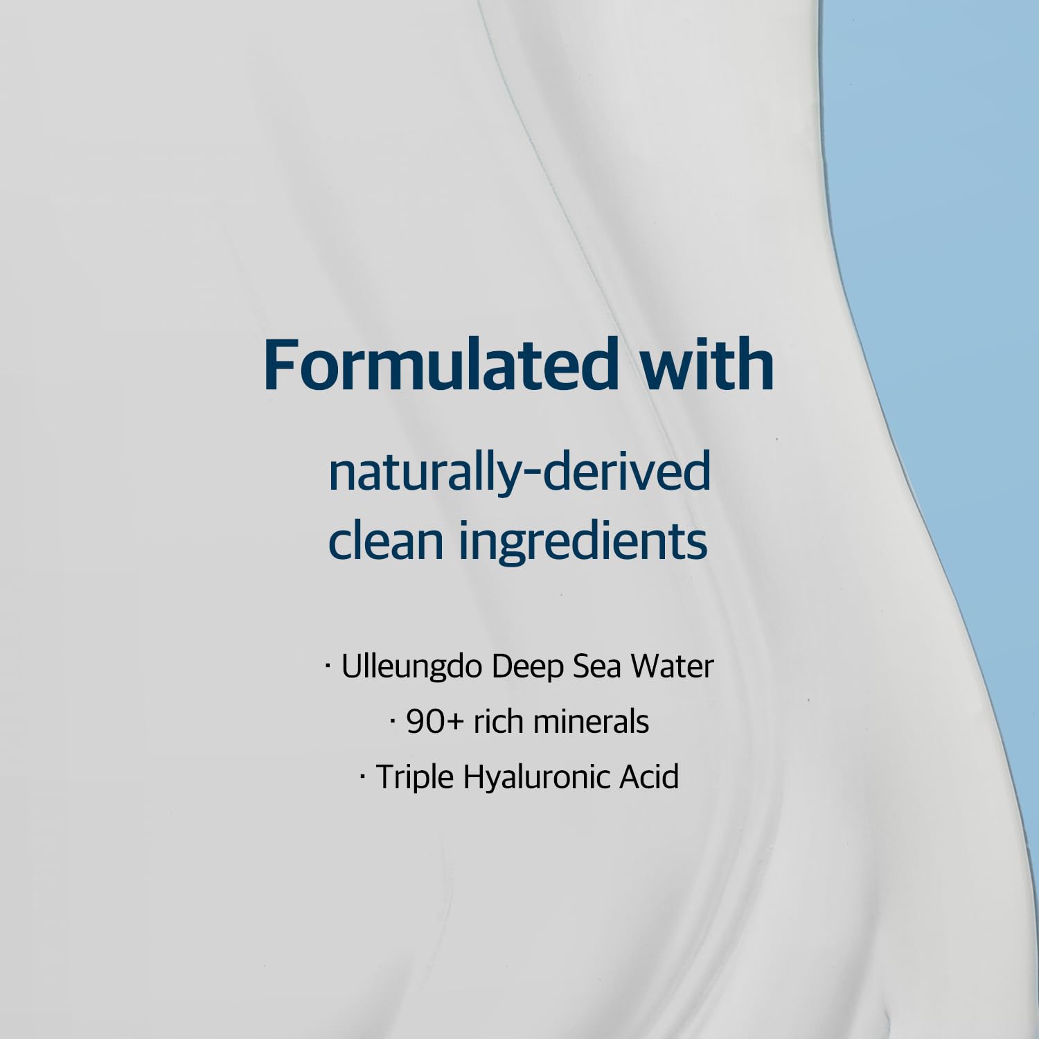 ROUND LAB 1025 Dokdo Lotion triple hyaluronic acid focus locks in moisture.