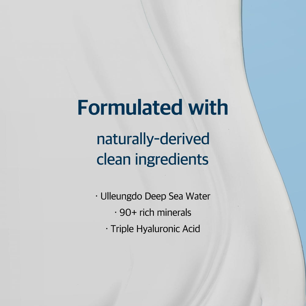 ROUND LAB 1025 Dokdo Lotion triple hyaluronic acid focus locks in moisture.