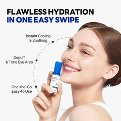 ROUND LAB Birch Juice Icy Cooling Eye Stick face application hydrates forehead and neck with a light touch.