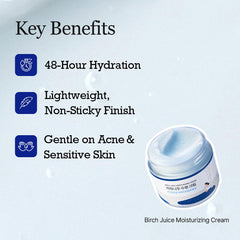 Dispensing pump of ROUND LAB Birch Juice Cream with even spread