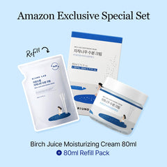 ROUND LAB Birch Juice Cream refill pack ready for topping up