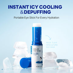 ROUND LAB Birch Juice Icy Cooling Eye Stick under-eye close-up helps depuff and refresh delicate skin.