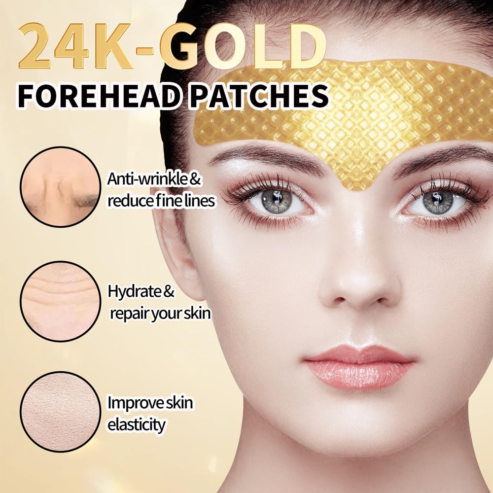 ROUSE forehead patches application diagram shows an easy skincare routine for hydration