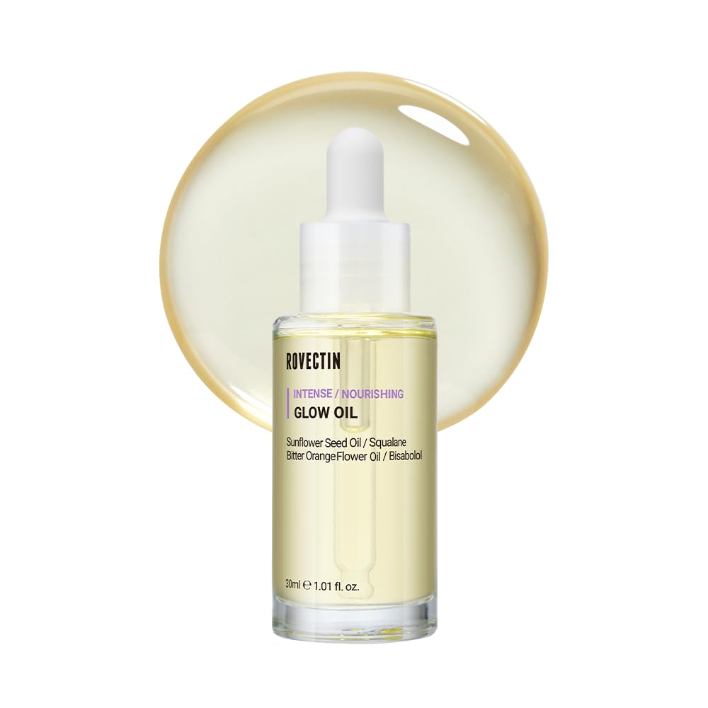 ROVECTIN Barrier Repair Face Oil Neroli bottle showing natural hydration for dry skin