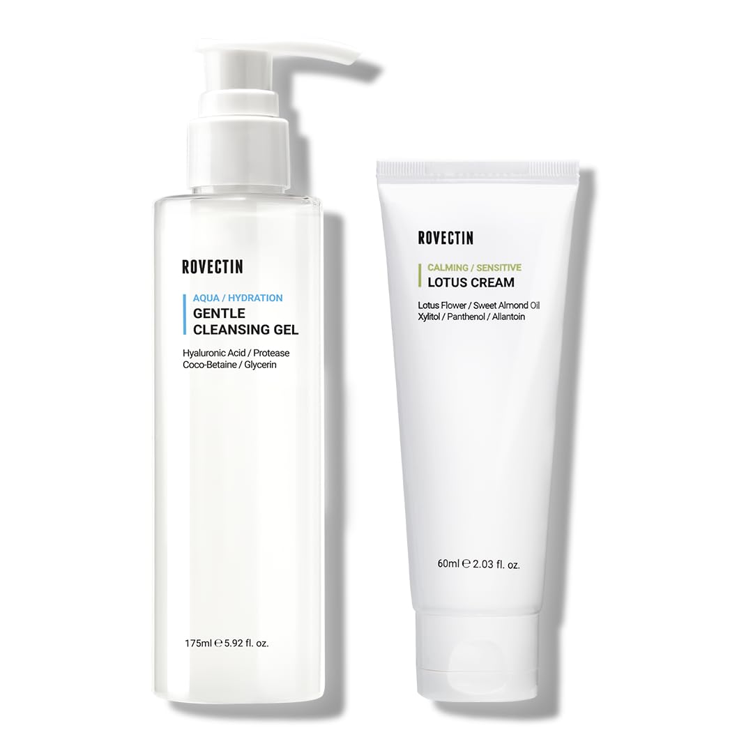 ROVECTIN Calming Lotus Water Cream jar, smooth texture for a calm, balanced complexion.