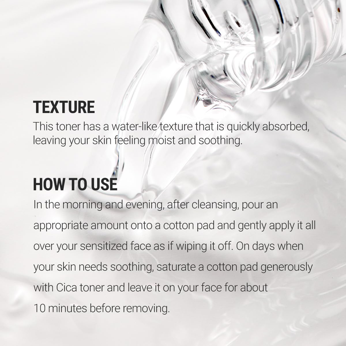 Madecassoside ingredient highlight on Rovectin CICA Care Toner packaging