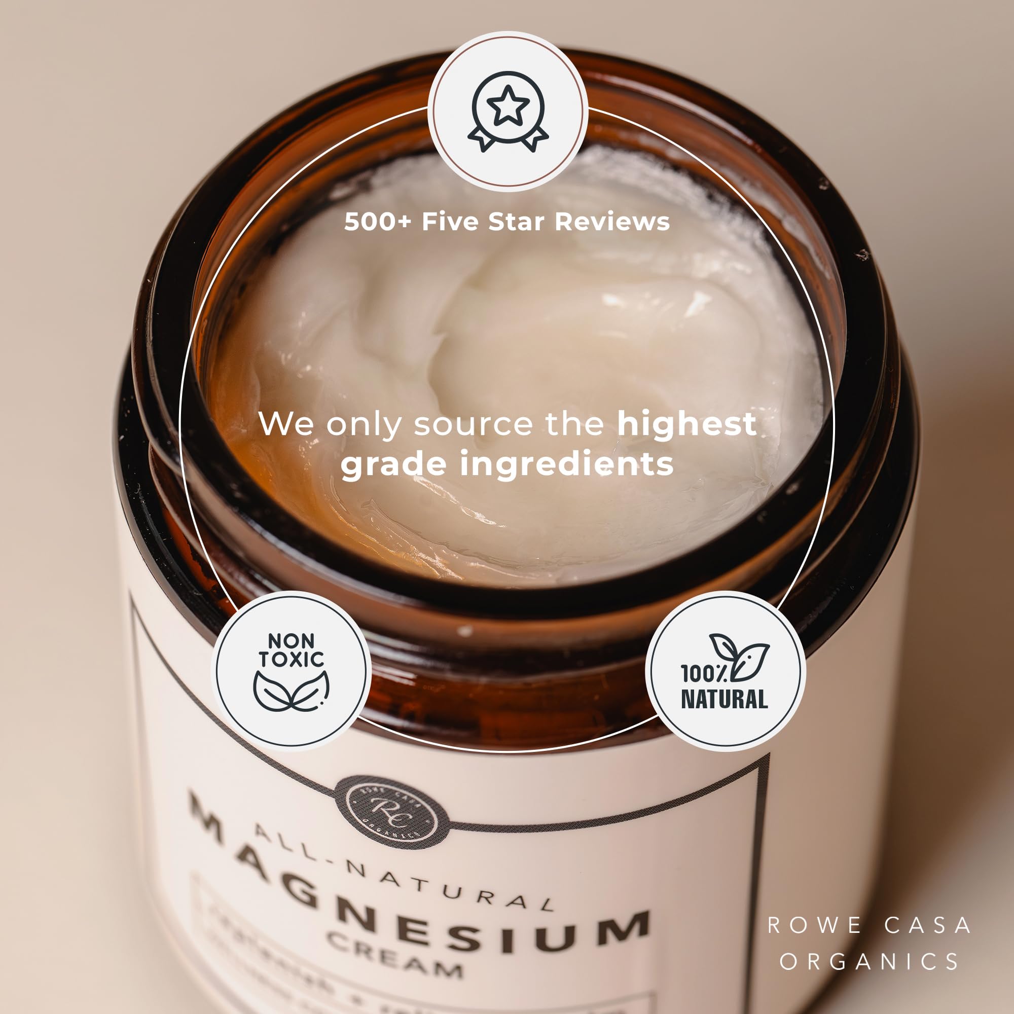Rowe Casa Organics raw shea butter texture shows nourishing consistency
