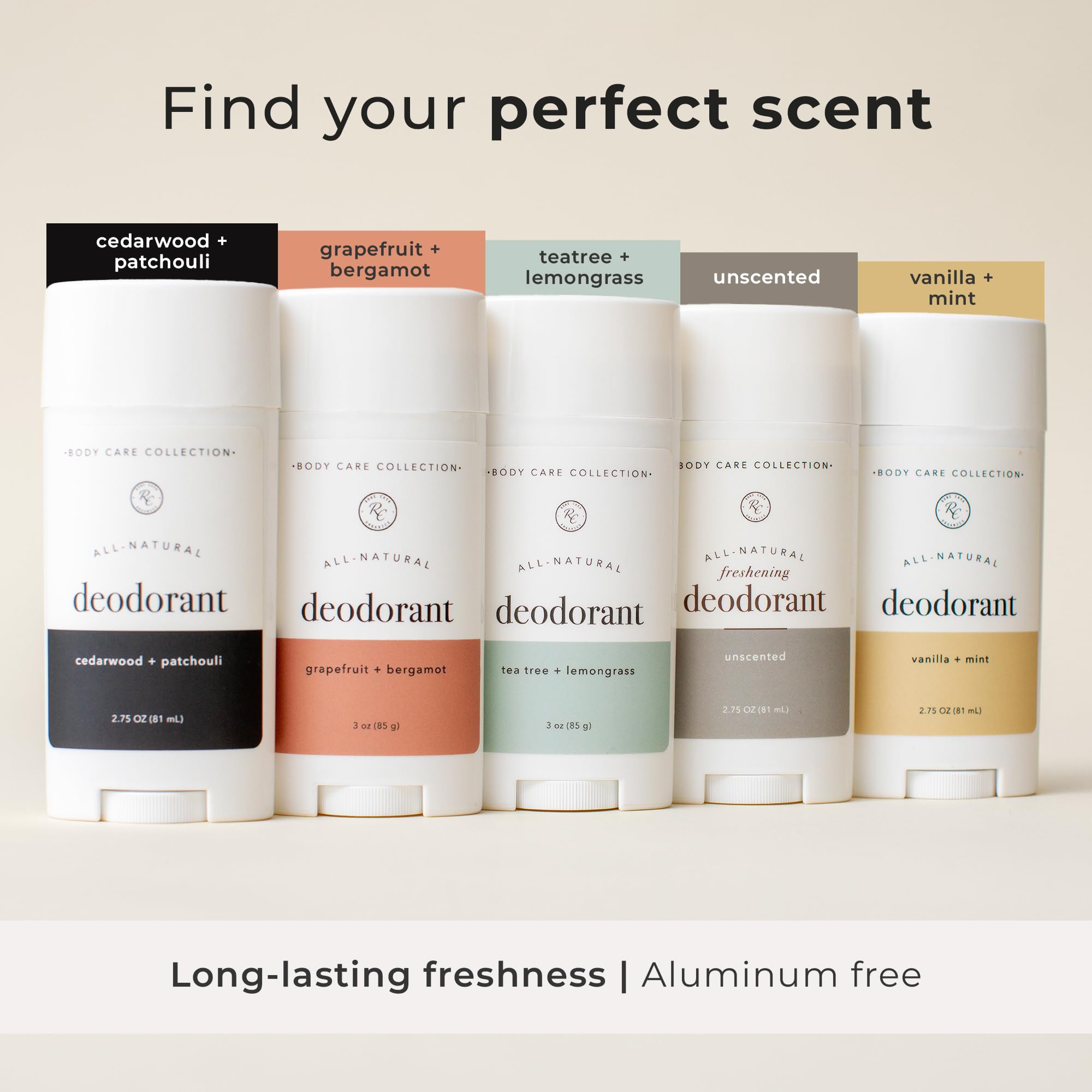 Rowe Casa Organics daily-use deodorant texture swatch for easy application.