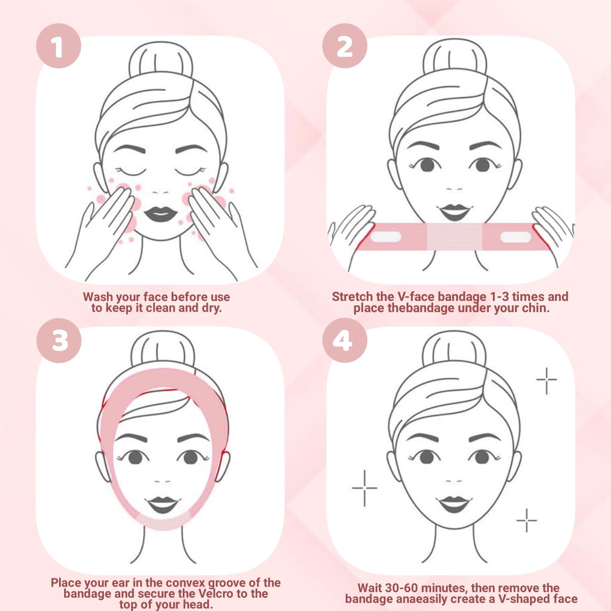 ROWMATE V Line lifting mask elastic-soft material fits various faces.