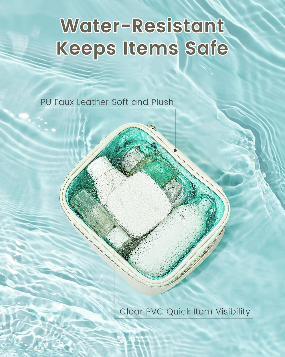 ROWNYEON faux leather matte exterior detail highlighting sophisticated storage