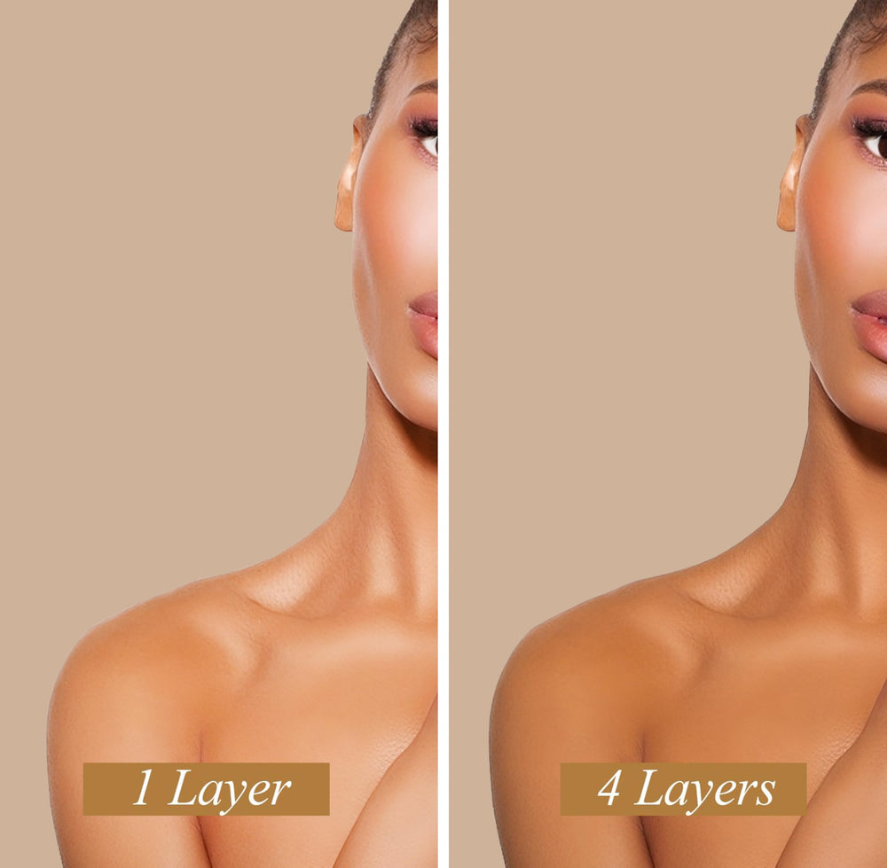 Roxanne Rizzo Bronze Glow transfer-resistant, mess-free finish