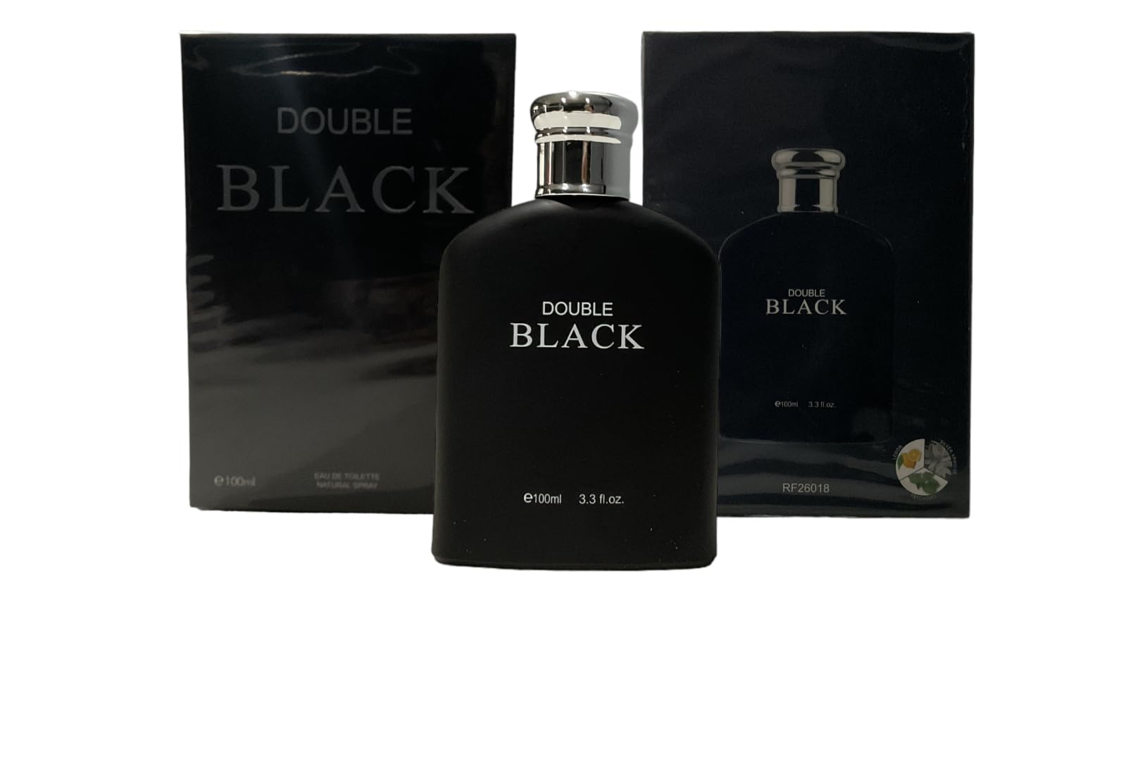 Royal Fragrance Double Black bottle front view for daily elegance.