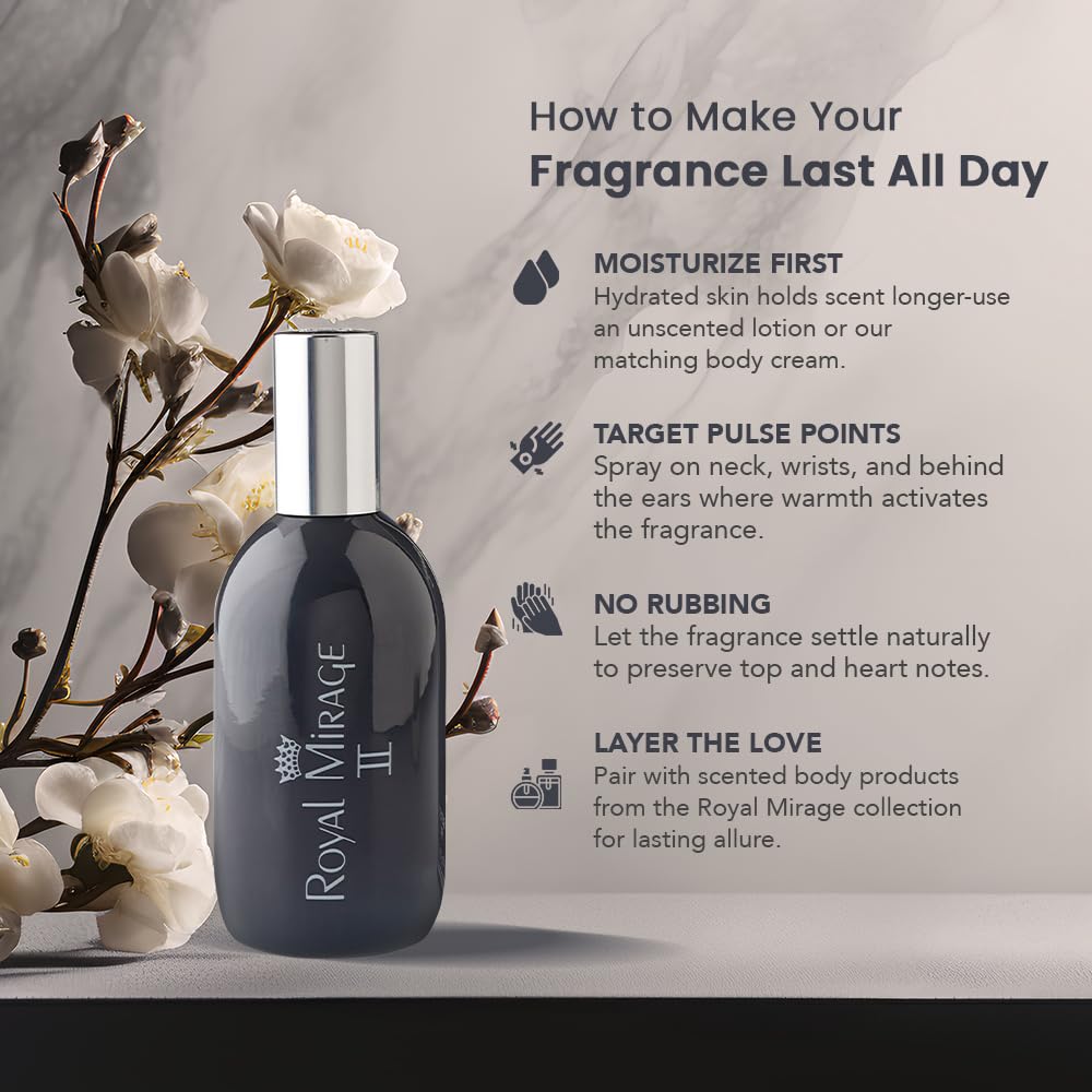 Royal Mirage II recyclable packaging shot underlines eco-conscious luxury.