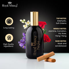 Royal Mirage Night EDC spray mist ready for evening wear and confidence.
