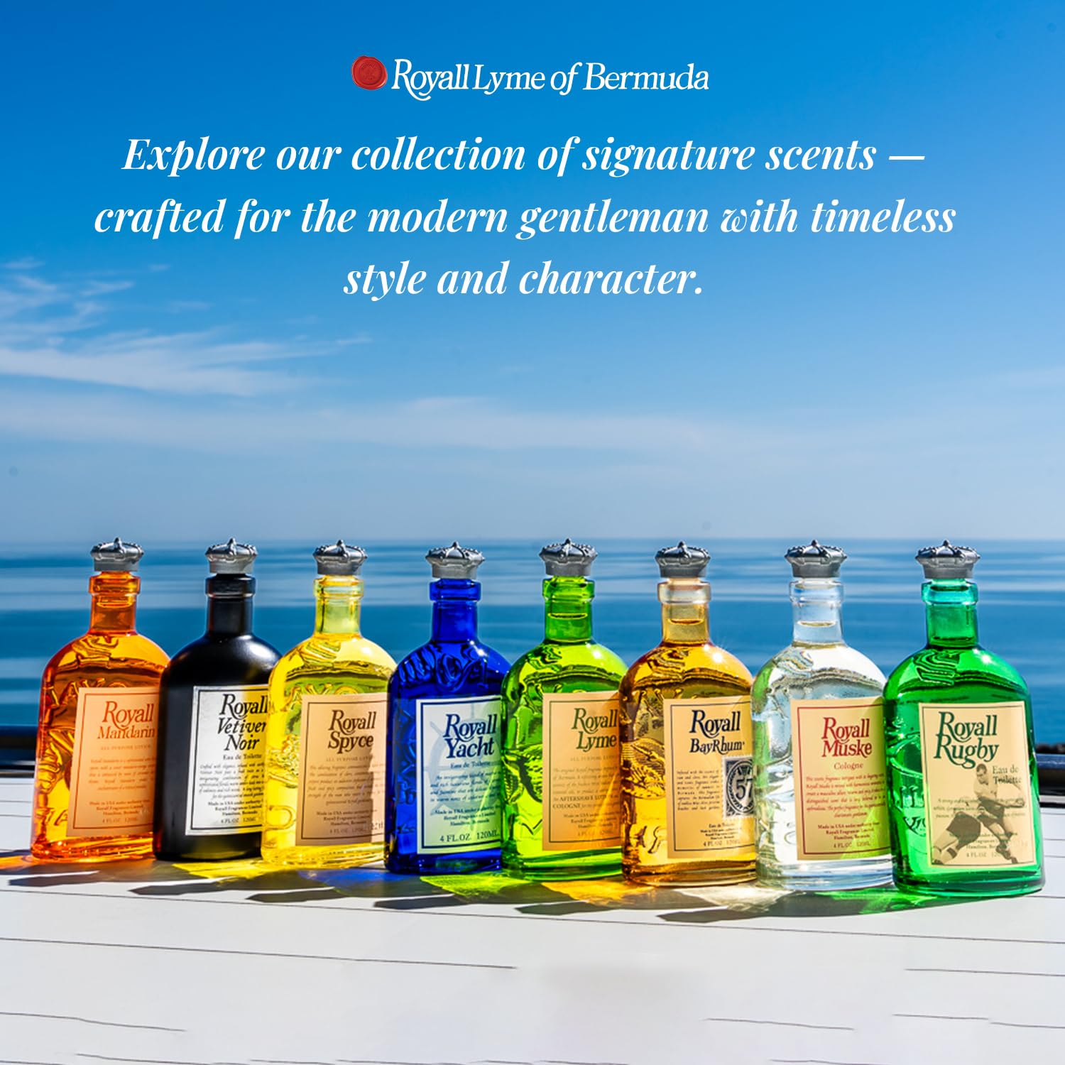 Royall BayRhum ’57 bay rum notes forming signature fragrance profile.