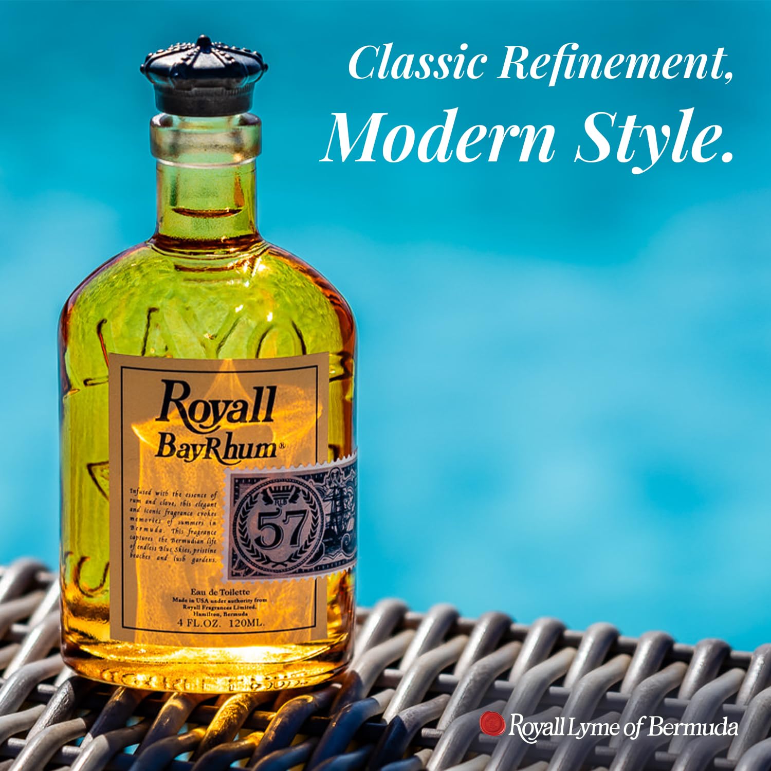 Royall BayRhum ’57 gift box presenting luxury fragrance packaging.