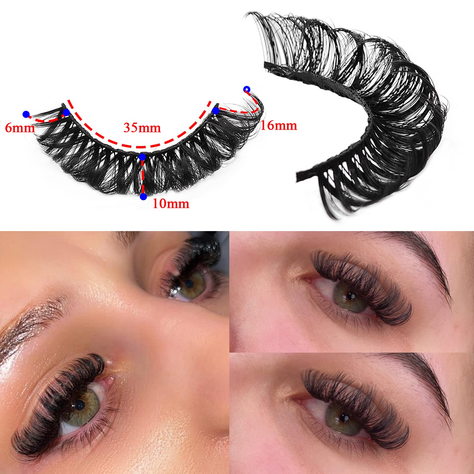 Royaomis handmade-natural-looking lashes crafted with care for a refined eye-line.