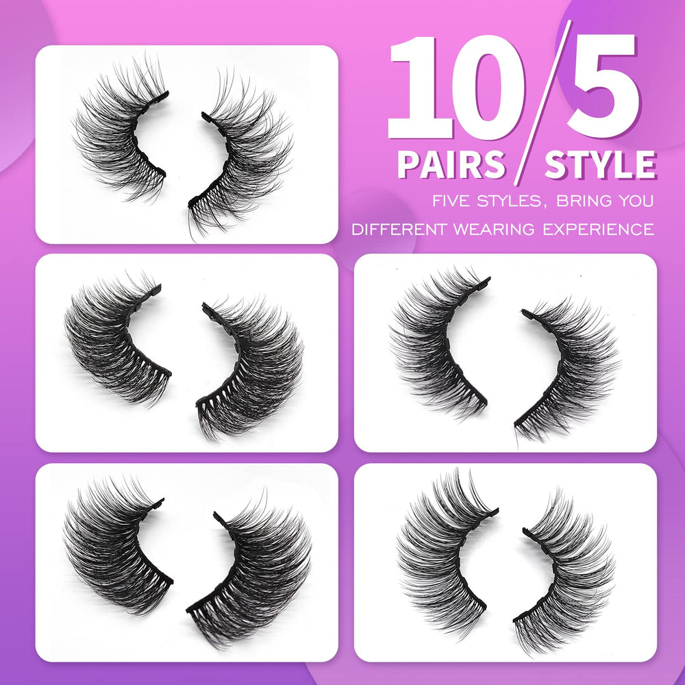 Royaomis magnetic eyelashes kit enables quick, glue-free application for busy mornings.