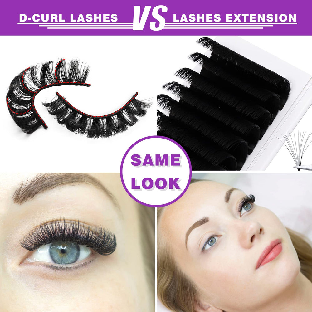 Royaomis natural-look lashes blend seamlessly with real lashes.