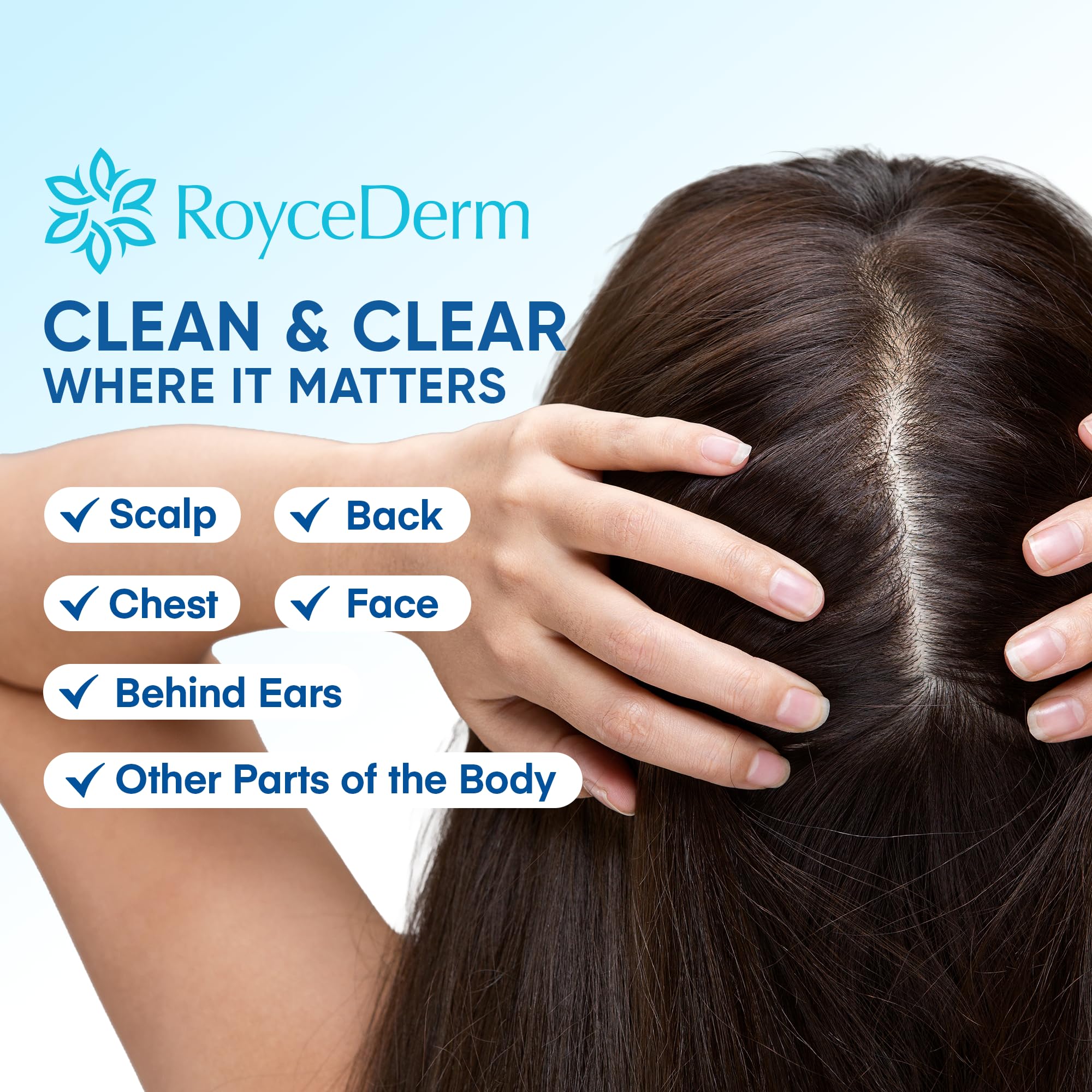 Roycederm ceramide complex diagram highlights barrier-supporting ingredients