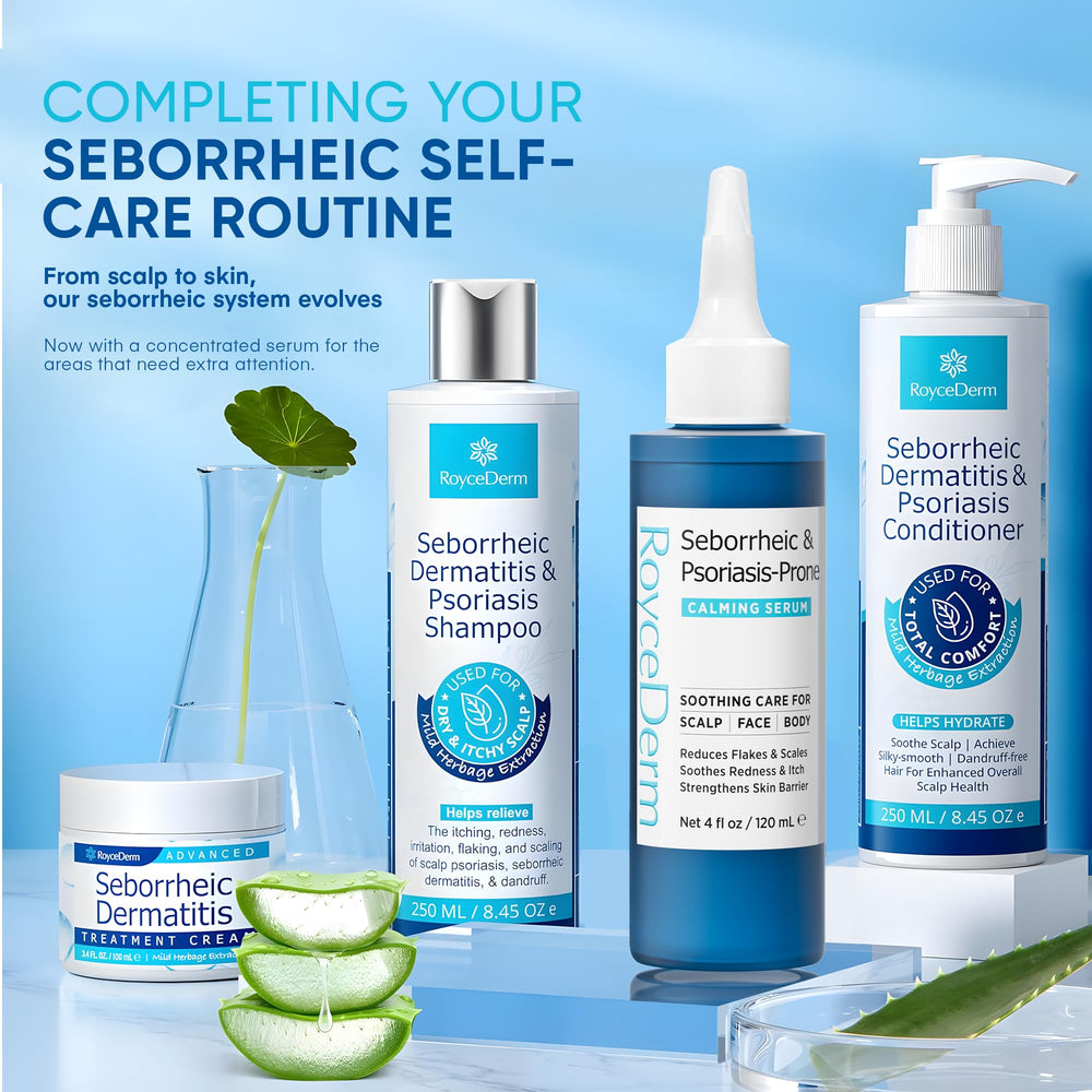 Roycederm packaging highlights calming skincare for sensitive skin