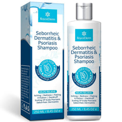 Roycederm Psoriasis Shampoo bottle for convenient daily scalp care and relief