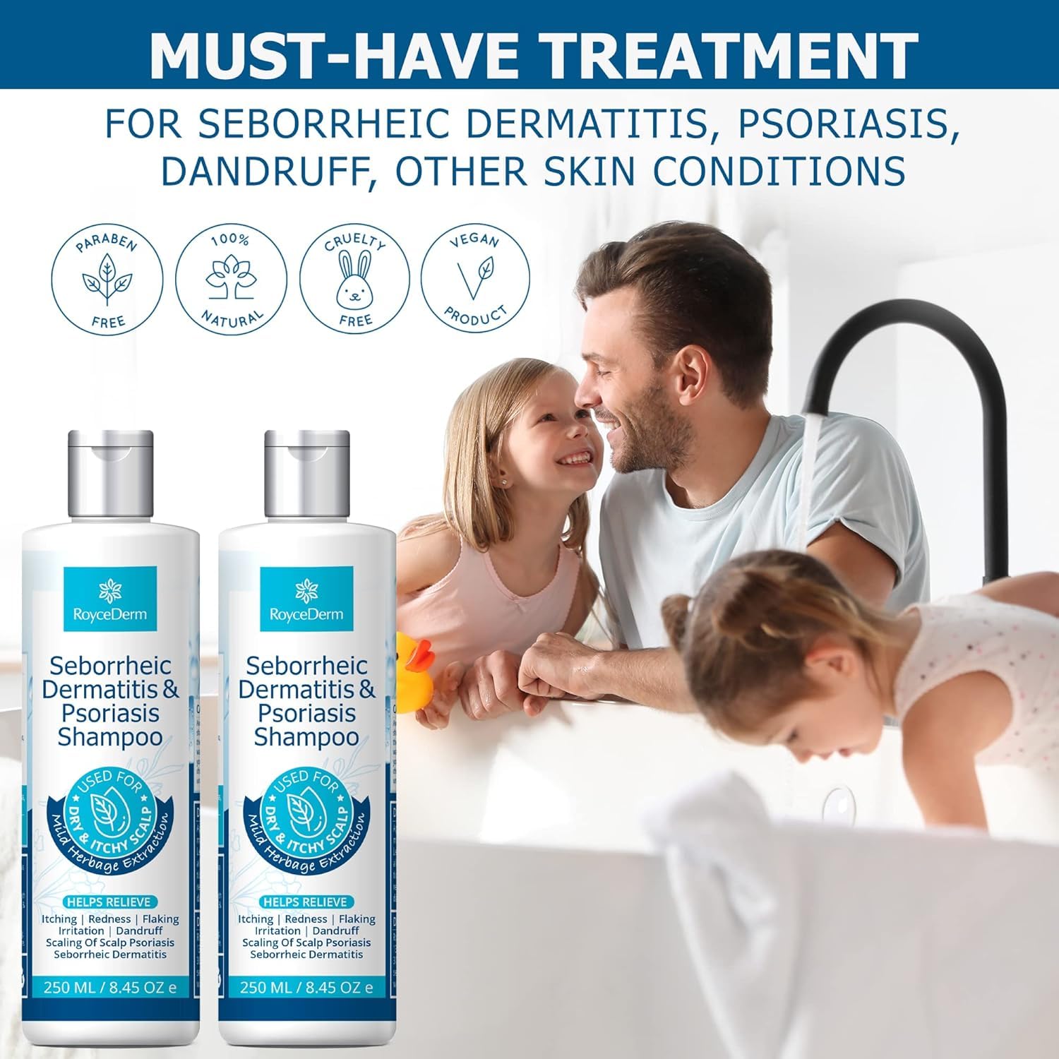 Roycederm Seborrheic Dermatitis Shampoo ingredients emphasize mild herbal extracts