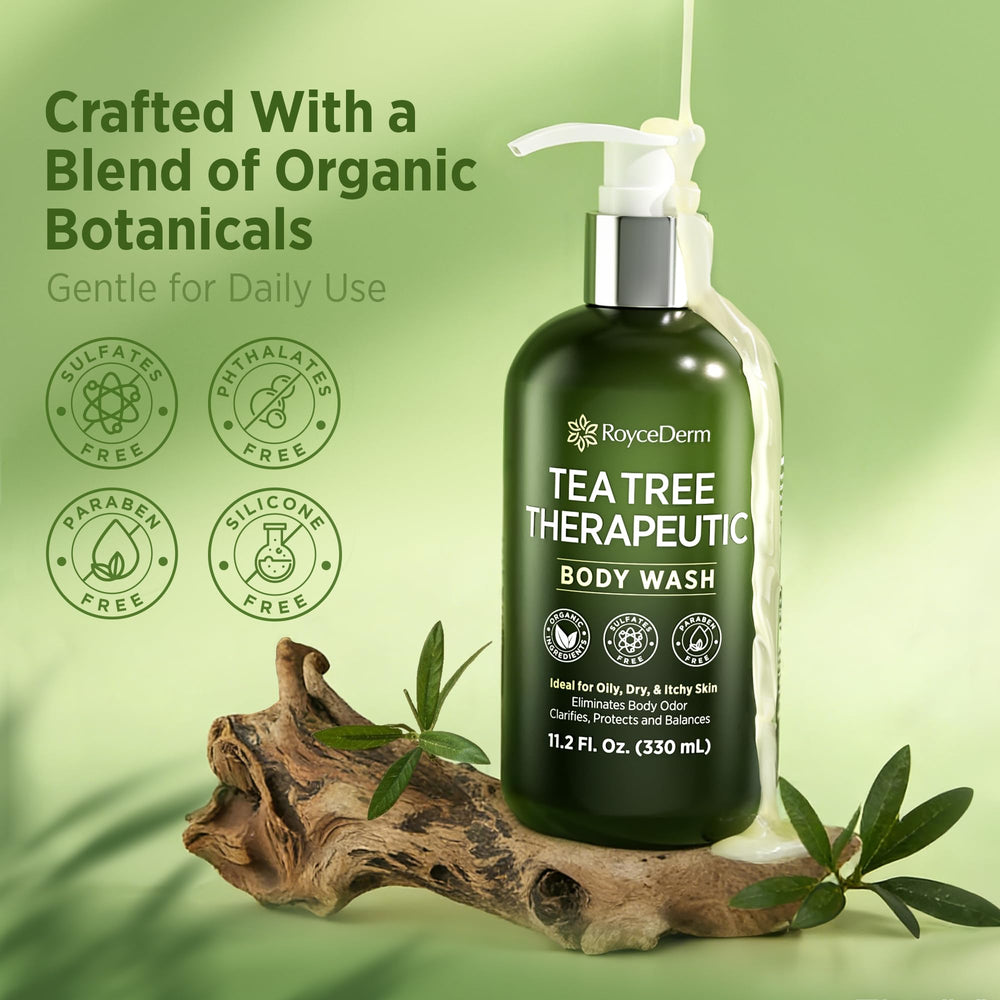 Roycederm Tea Tree Therapeutic Body Wash after-workout rinse for clean skin