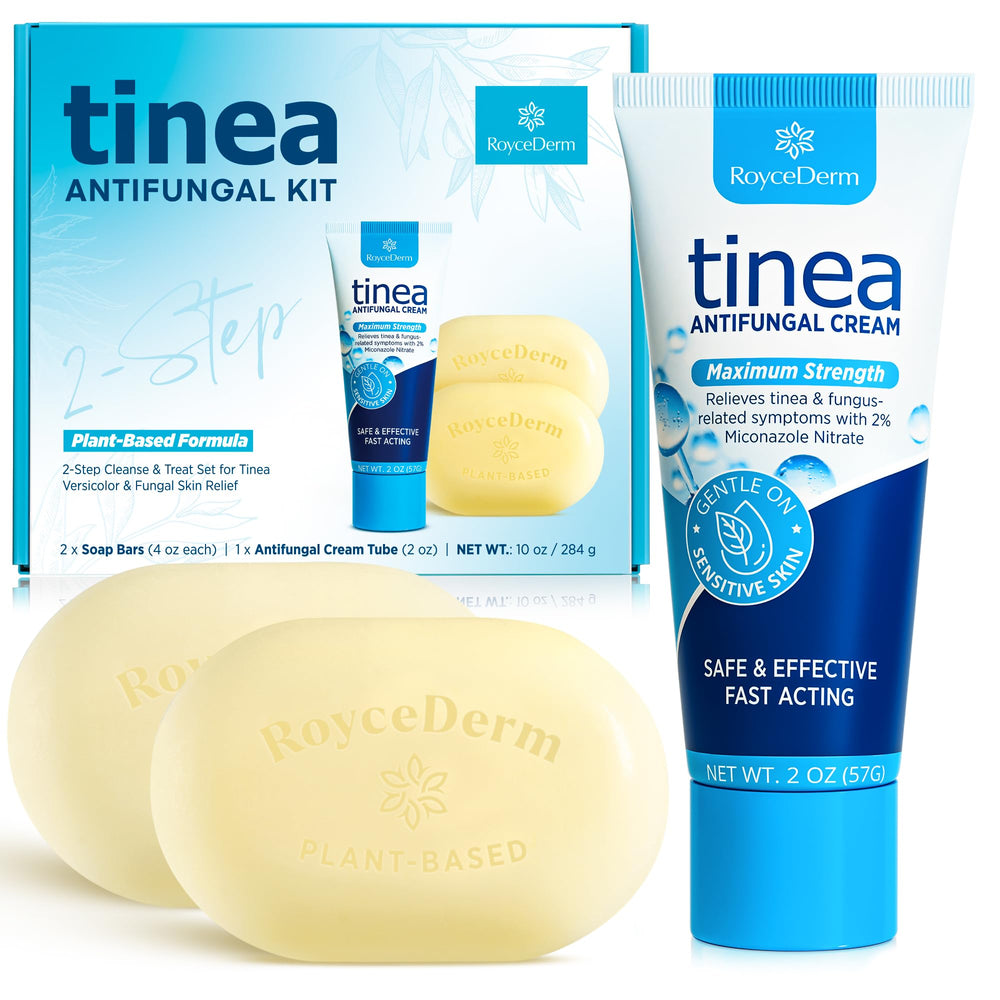 Roycederm Tinea Cream application on affected skin may soothe irritation.
