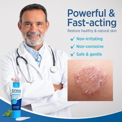 Roycederm tinea treatment closeup of cream texture reveals gentle, paraben-free formula