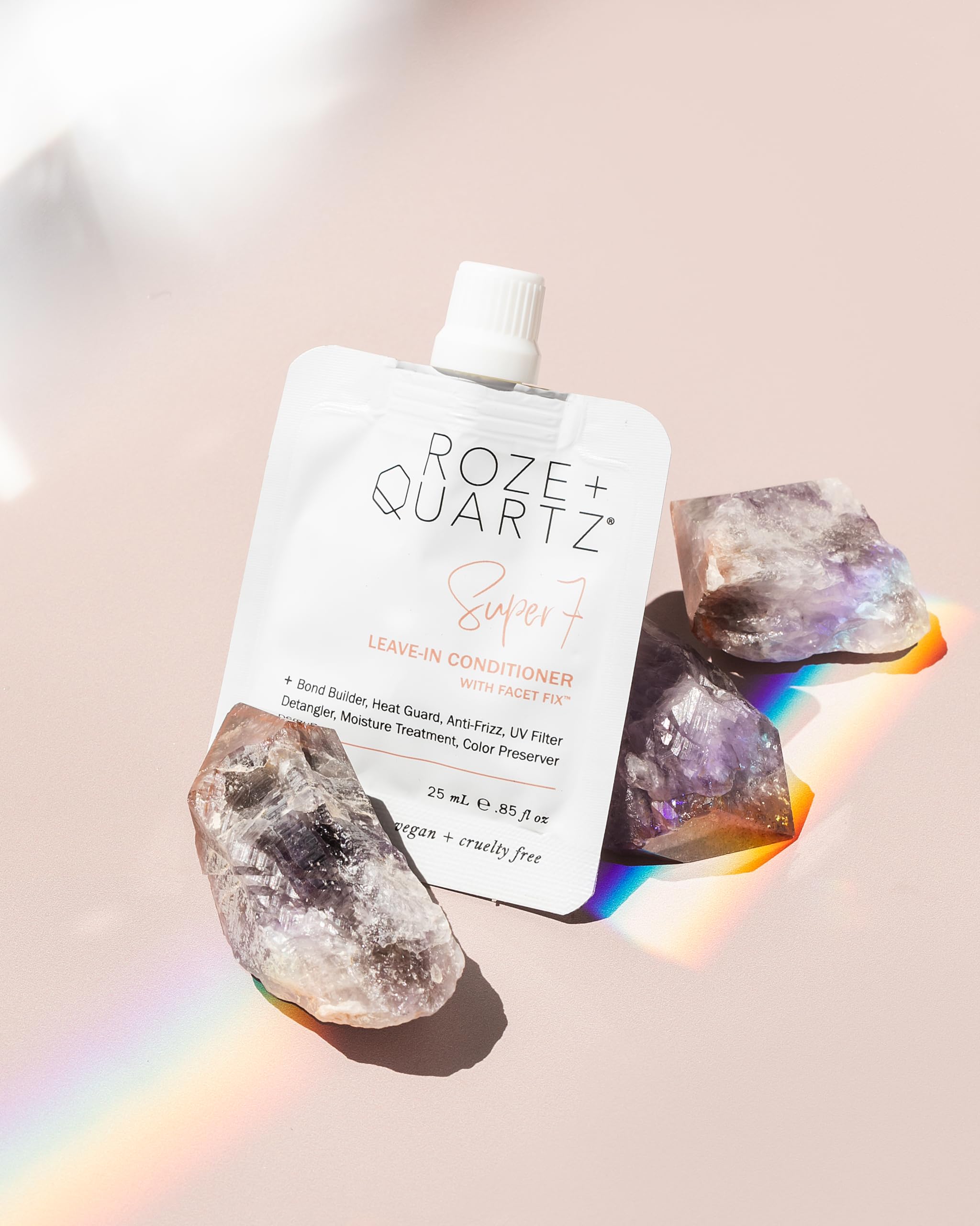 Roze + Quartz provides heat guard during styling for safer heat use