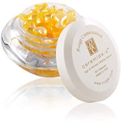 Rozgé Ceramide-C Serum bottle closeup for hydrated, firm-looking skin