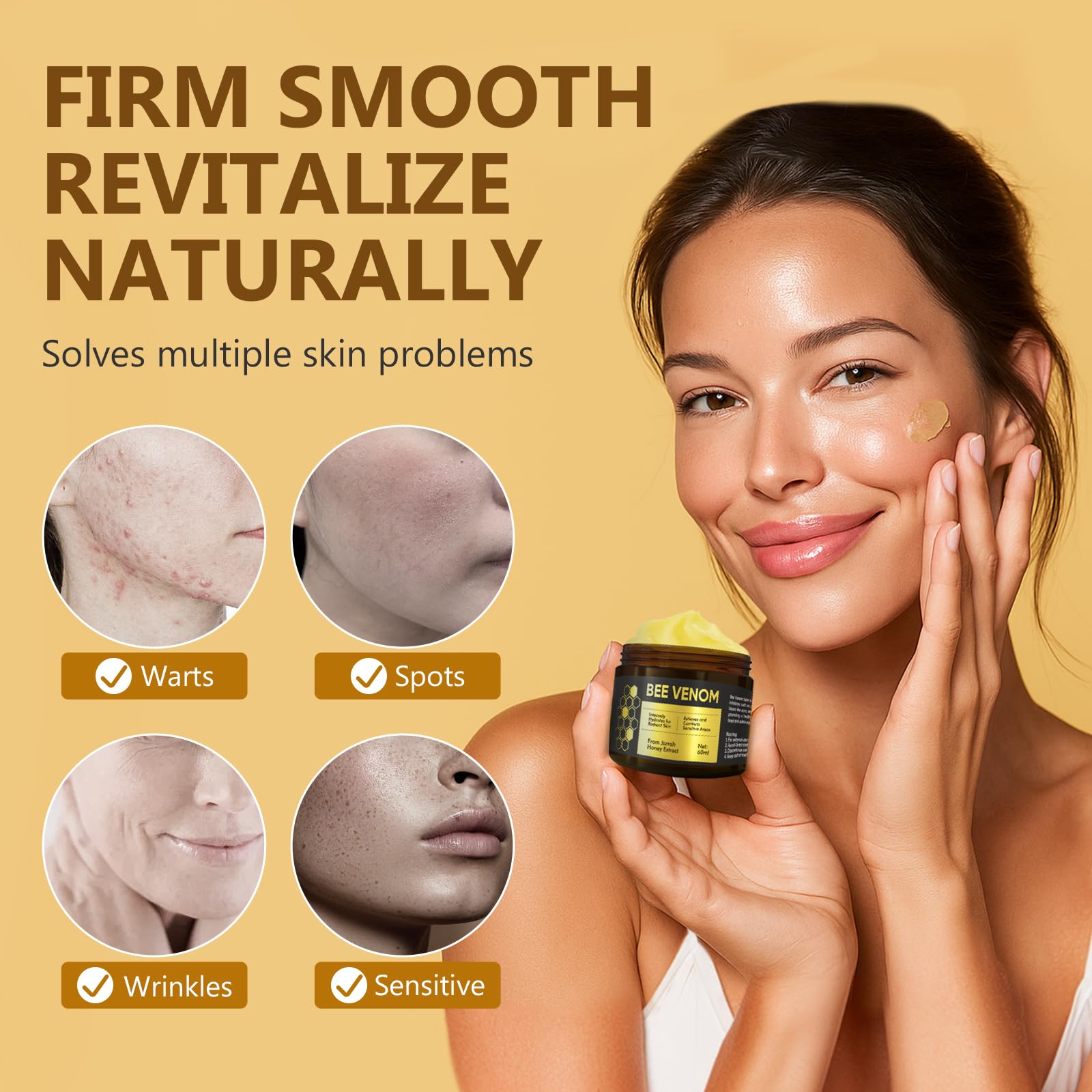 RQUXMT application on cheek demonstrates quick absorption