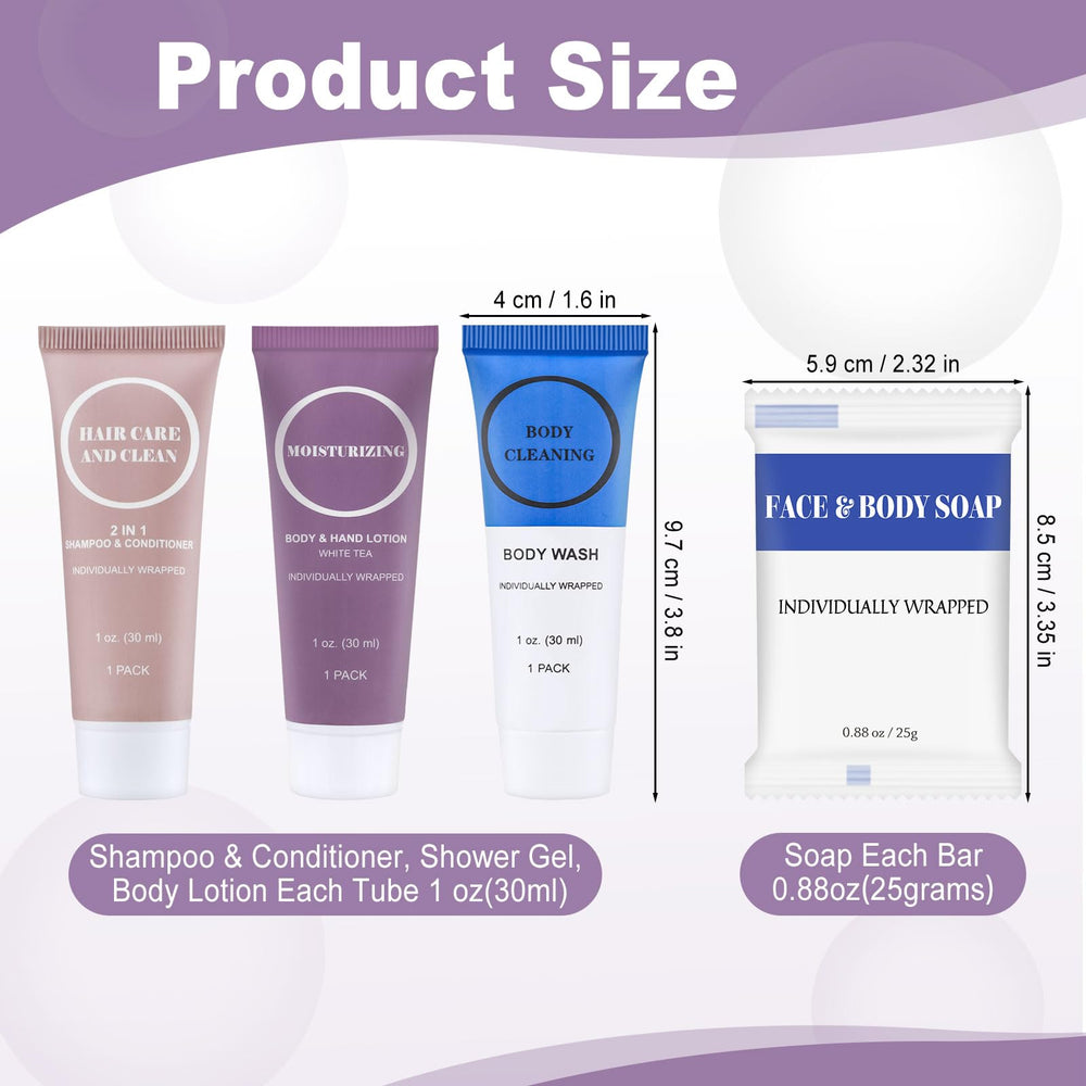 RSQAZQ 2-in-1 shampoo and conditioner 1oz bottle for compact travel
