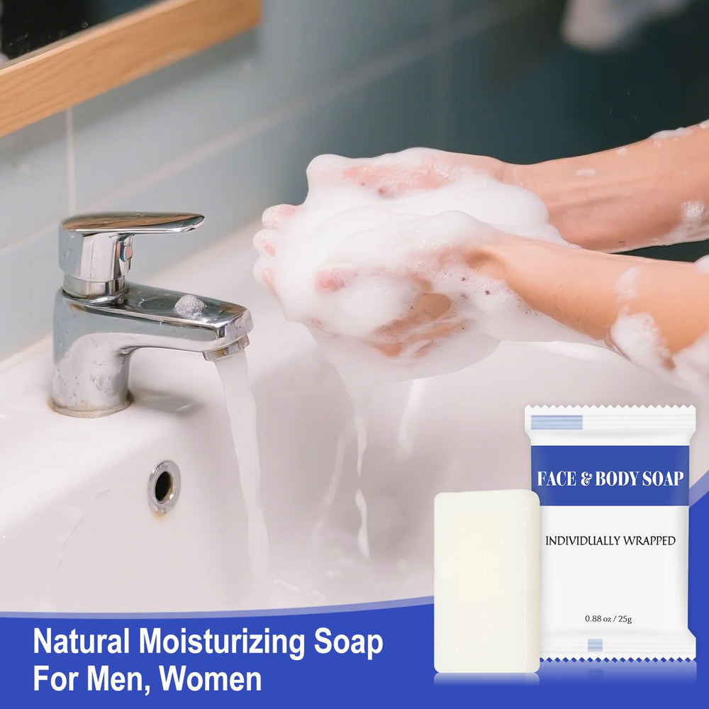 RSQAZQ compact 2.3x3 inch soap fits in luggage or guest bathrooms.