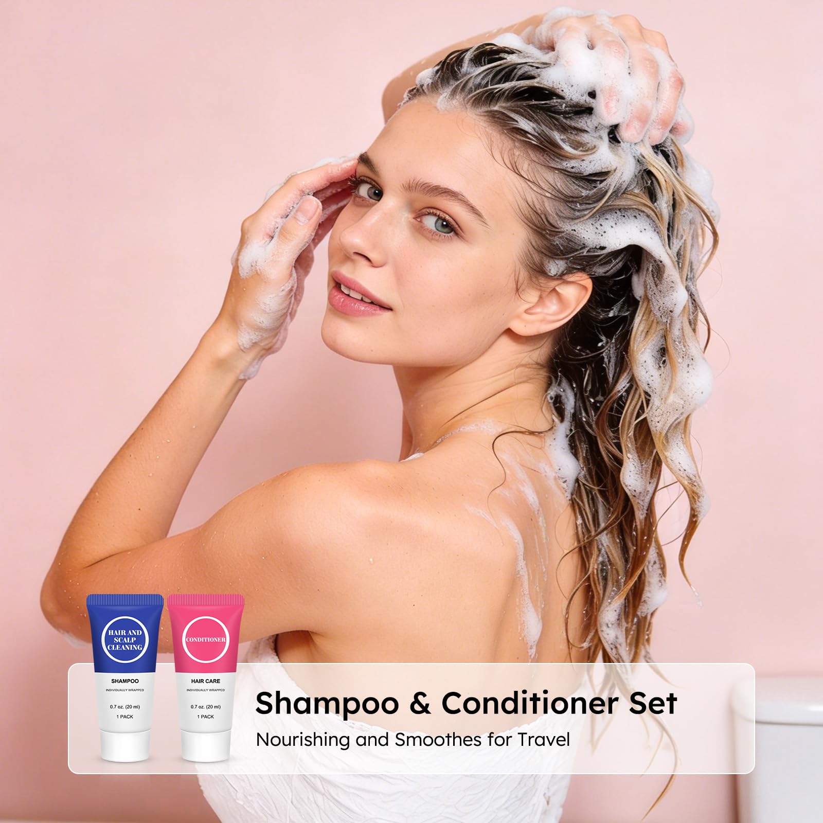 RSQAZQ compact conditioner 20ml bottle with closed cap for travel