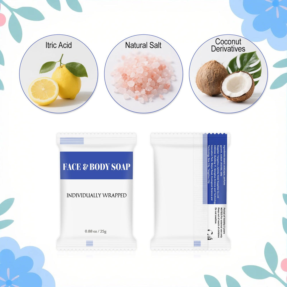 RSQAZQ donation-ready soap packs support shelters and charitable drives.