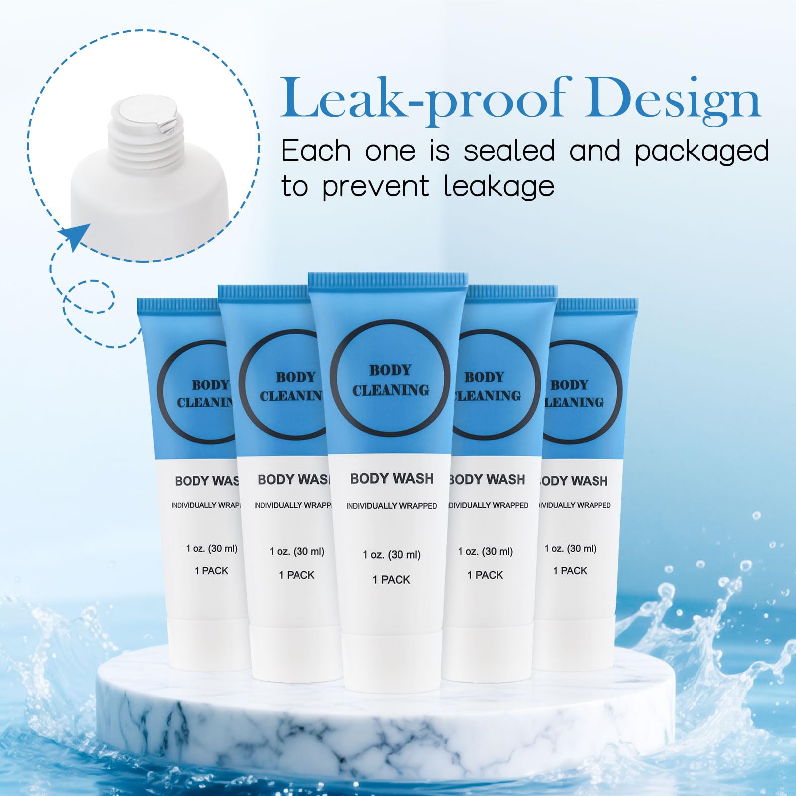 RSQAZQ leak-proof sealed tubes prevent leaks in luggage or backpacks.