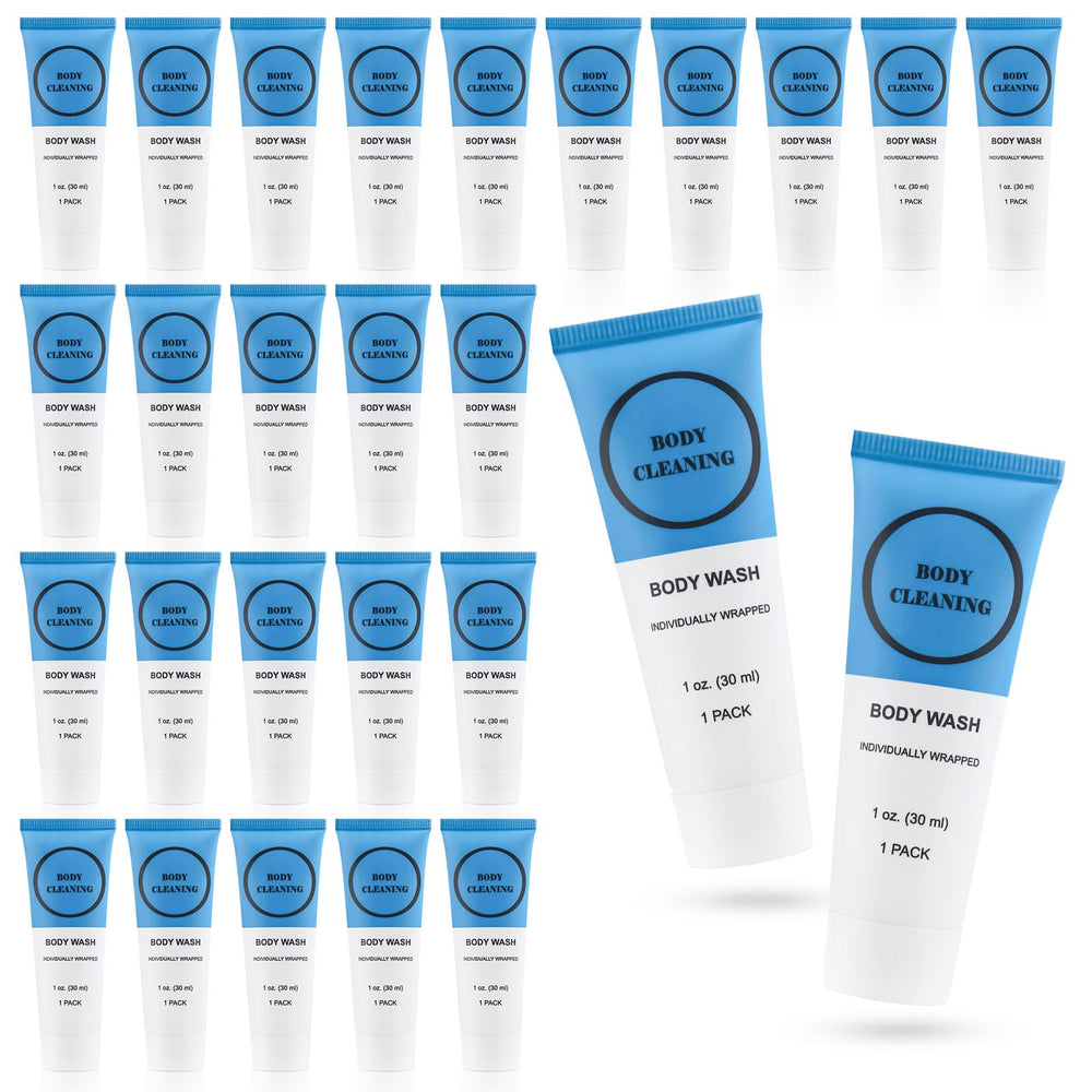 RSQAZQ travel-size body wash 60-pack tubes, easy packing on trips.