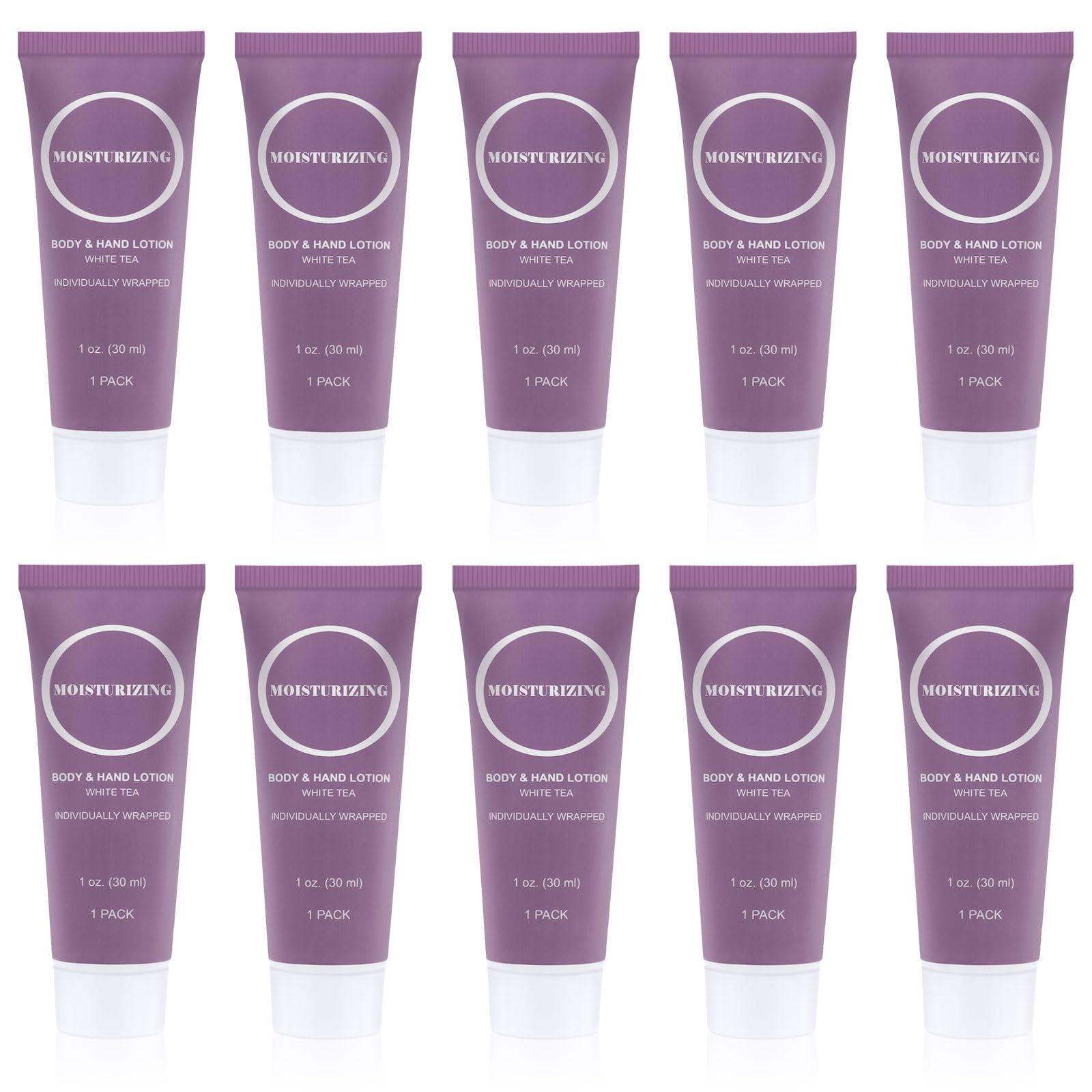 RSQAZQ travel size lotion 1oz tube front view, ideal for on-the-go hydration.